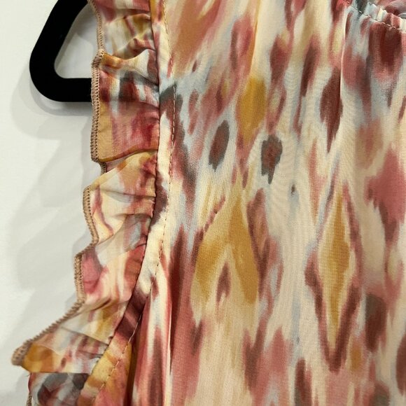 Evereve Roan & Ryan Ruffle Sleeveless Blouse Size XS - Picture 4 of 5
